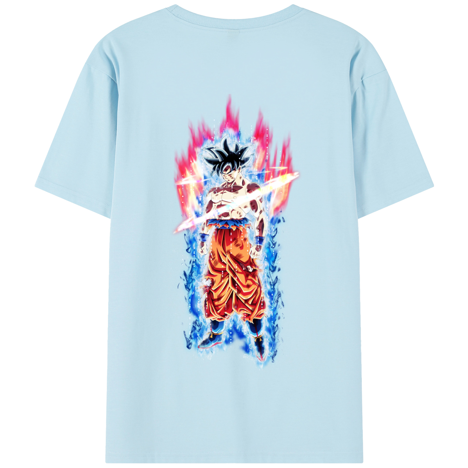 （画像用） ドラゴンボール 孫悟空（そん ごくう）Son Goku カカロット DRAGON BALL Kakarotto 綿100％半袖Tシャツ（背面プリント）